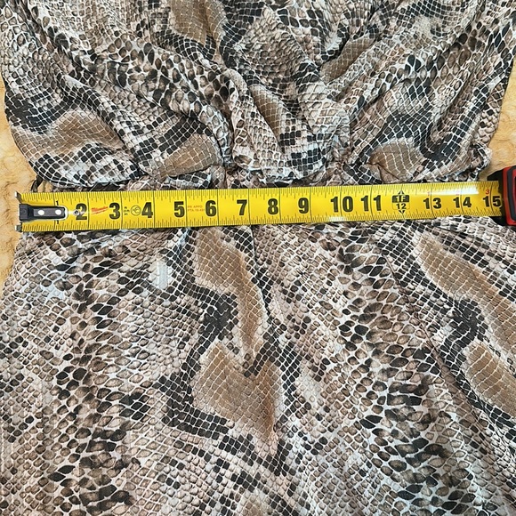 Runway Paris V Neck Maxi Dress in Snakeskin Print - Picture 12 of 12